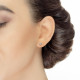 Cercei din aur 18K cu diamante 0,06 ct., model Orsini 00223BL Cercei din aur 18K cu diamante 0,06 ct., model Orsini 00223BL