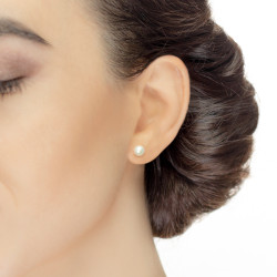 Cercei din aur 18K cu perle 0,50 gr., model Orsini 00249BL-03