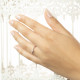Inel de logodna din aur 18K cu diamant 0,10 ct., model Orsini 01011-10