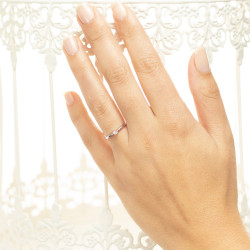 Inel de logodna din aur 18K cu diamant 0,05 ct., model Orsini 01012-05 Inel de logodna din aur 18K cu diamant 0,05 ct., model Orsini 01012-05