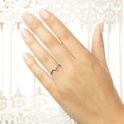 Inel de logodna din aur 18K cu diamant 0,05 ct., model Orsini 01017-05 Inel de logodna din aur 18K cu diamant 0,05 ct., model Orsini 01017-05