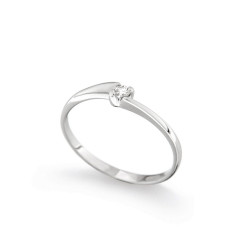 Inel de logodna din aur 18K cu diamant 0,03 ct., model Orsini 01022-03