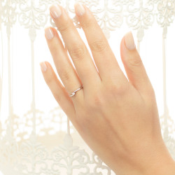 Inel de logodna din aur 18K cu diamant 0,05 ct., model Orsini 01023-05 Inel de logodna din aur 18K cu diamant 0,05 ct., model Orsini 01023-05