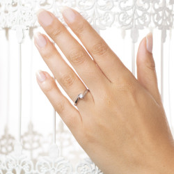 Inel de logodna din aur 18K cu diamant 0,20 ct., model Orsini 01027-20