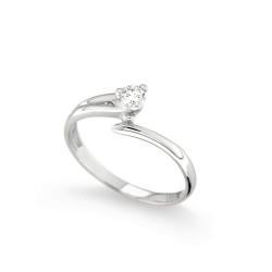 Inel de logodna din aur 18K cu diamant 0,10 ct., model Orsini 01029-10