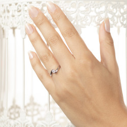 Inel de logodna din aur 18K cu diamant 0,20 ct., model Orsini 01032-20