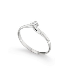 Inel de logodna din aur 18K cu diamant 0,08 ct., model Orsini 01039-08