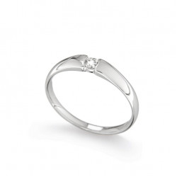 Inel de logodna din aur 18K cu diamant 0,10 ct., model Orsini 01047-10
