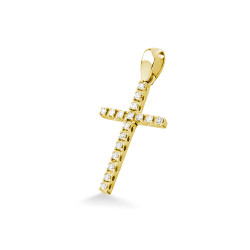 Pandantiv cruciulita din aur 18K cu diamante 0,13 ct., model Orsini 0131CI Pandantiv cruciulita din aur 18K cu diamante 0,13 ct., model Orsini 0131CI