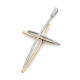 Pandantiv cruce din aur 18K cu diamante 0,21 ct., model Orsini 0163CI