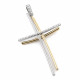 Pandantiv cruce din aur 18K cu diamante 0,15 ct., model Orsini 0166CI