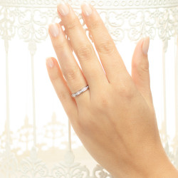 Inel eternity din aur 18K cu diamante 0,24 ct., model Orsini 0769