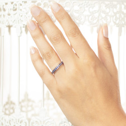Inel eternity din aur 18K cu safire 0,34 ct., model Orsini 0769-Z Inel eternity din aur 18K cu safire 0,34 ct., model Orsini 0769-Z