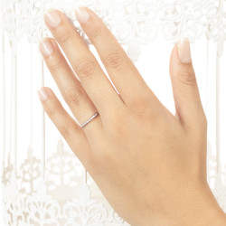 Inel din aur 18K cu diamante 0,07 ct., model Orsini 0847