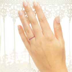 Inel din aur 18K cu rubine 0,07 ct., model Orsini 0847R Inel din aur 18K cu rubine 0,07 ct., model Orsini 0847R