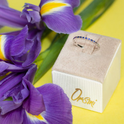 Inel din aur 18K cu safire 0,07 ct., model Orsini 0847Z Inel din aur 18K cu safire 0,07 ct., model Orsini 0847Z