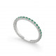 Inel eternity din aur 18K cu smaralde 0,27 ct., model Orsini 0850-S Inel eternity din aur 18K cu smaralde 0,27 ct., model Orsini 0850-S