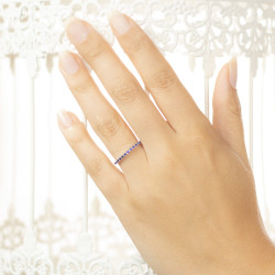 Inel eternity din aur 18K cu safire 0,38 ct., model Orsini 0850-Z Inel eternity din aur 18K cu safire 0,38 ct., model Orsini 0850-Z