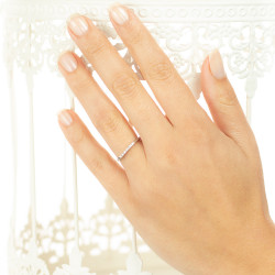 Inel din aur 18K cu diamante 0,07 ct., model Orsini 0853T