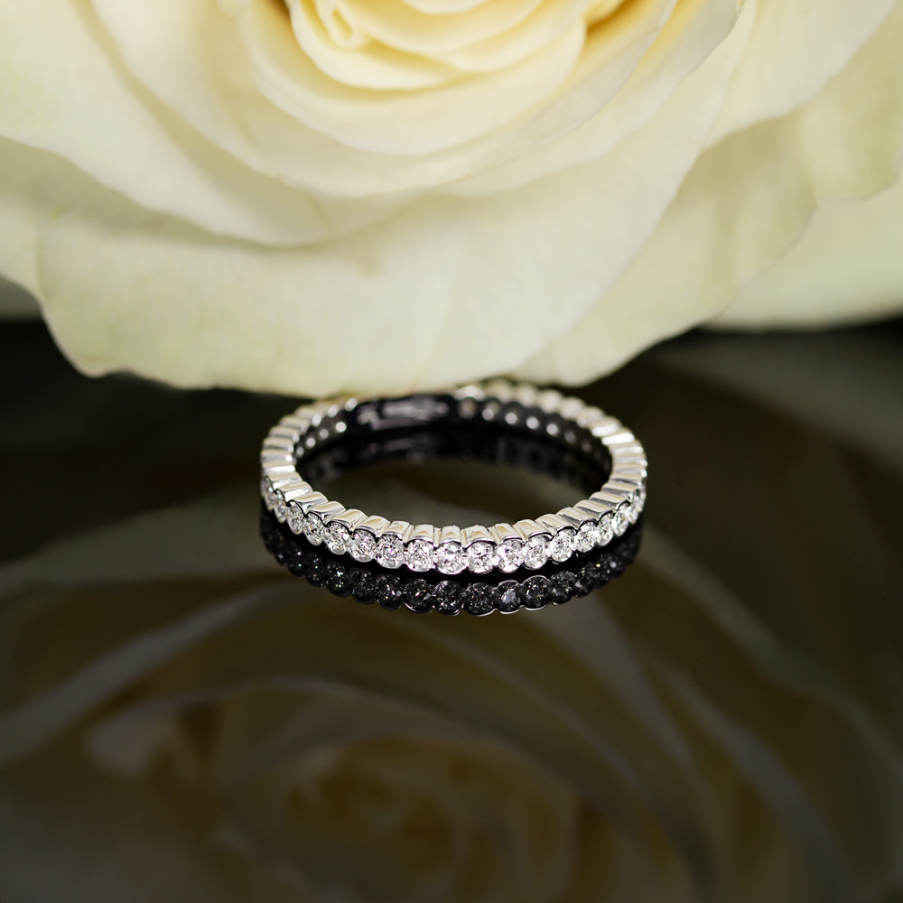 Inel eternity din aur 18K cu diamante 0,31 ct., model Orsini 1515G Inel eternity din aur 18K cu diamante 0,31 ct., model Orsini 1515G