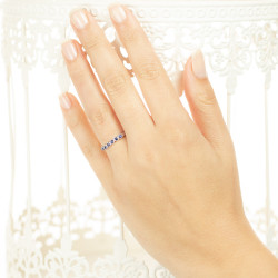 Inel din aur 18K cu safire 0,36 ct., model Orsini 1740G-Z Inel din aur 18K cu safire 0,36 ct., model Orsini 1740G-Z