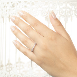 Inel eternity din aur 18K cu diamante 0,46 ct., model Orsini 1833G Inel eternity din aur 18K cu diamante 0,46 ct., model Orsini 1833G
