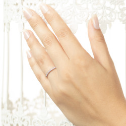 Inel eternity din aur 18K cu diamante 0,25 ct., model Orsini 2599G Inel eternity din aur 18K cu diamante 0,25 ct., model Orsini 2599G