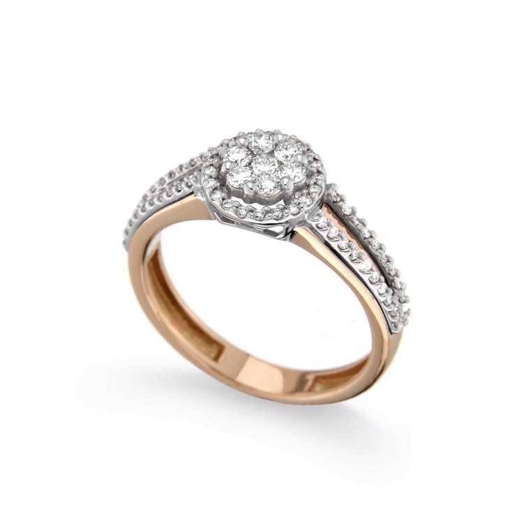 Inel din aur 18K cu diamante 0,46 ct., model Orsini 2729G