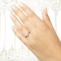 Inel de logodna din aur 18K cu diamante 0,21 ct., model Orsini 2742G-G Inel de logodna din aur 18K cu diamante 0,21 ct., model Orsini 2742G-G