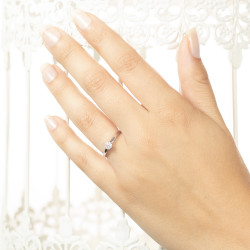 Inel de logodna din aur 18K cu diamante 0,10 ct., model Orsini 2742G-P Inel de logodna din aur 18K cu diamante 0,10 ct., model Orsini 2742G-P