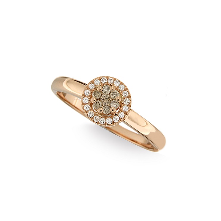 Inel de logodna din aur 18K cu diamante 0,17 ct., model Orsini 2802G-BW1