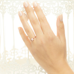 Inel din aur 18K cu diamante 0,14 ct., model Orsini 2853G-P