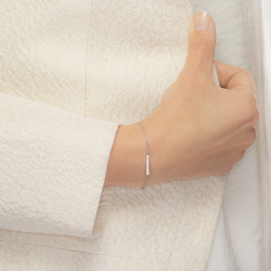 Bratara din aur 18K cu diamant 0,01 ct., model Orsini BR0154