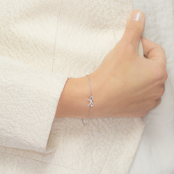 Bratara din aur 18K cu diamante 0,13 ct., model funda, Orsini BR0178