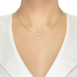 Lantisor din aur 18K cu pandantiv cu diamante 0,21 ct., model Orsini CI1655G Lantisor din aur 18K cu pandantiv cu diamante 0,21 ct., model Orsini CI1655G