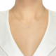 Lantisor din aur 18K cu pandantiv cu diamant 0,22 ct., model Orsini CI1712 Lantisor din aur 18K cu pandantiv cu diamant 0,22 ct., model Orsini CI1712
