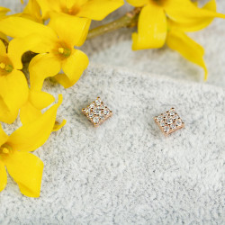 Cercei din aur 18K cu diamante 0,28 ct., model Orsini OR0620P Cercei din aur 18K cu diamante 0,28 ct., model Orsini OR0620P
